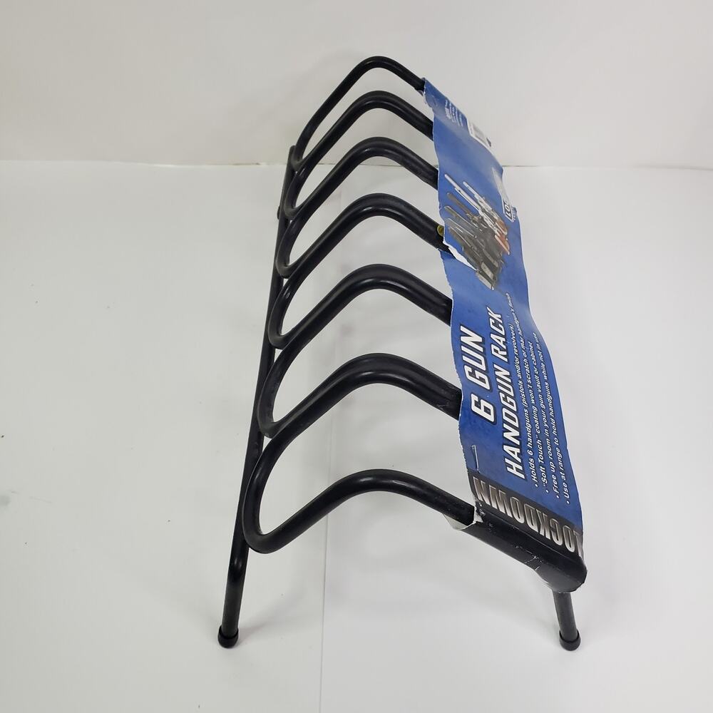 Lockdown 6 Hand Muzzle Rack/Storage Perfect Safe/Organizer with Vinyl Coating - Picture 4 of 5
